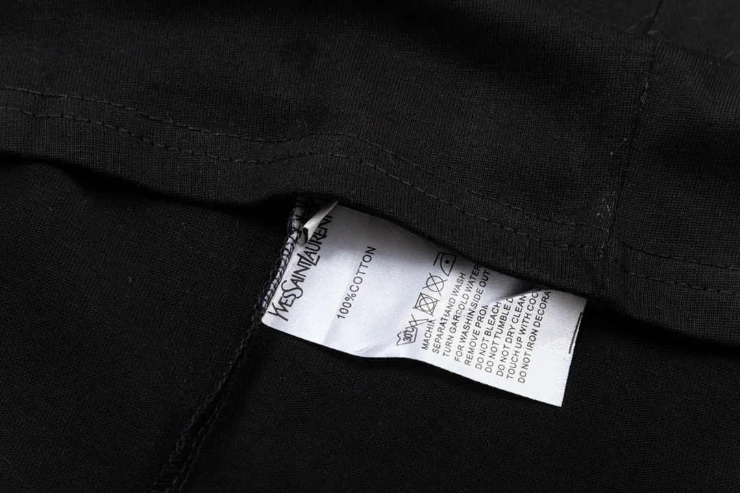 Saint Laurent Paris 23SS logo T ， 260 os Same Style ， ：XP 6324 ：Black Size：XS S M L